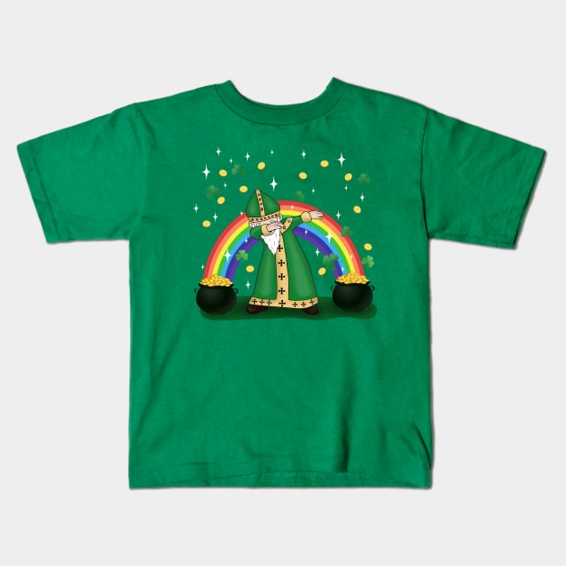 St. Patrick Dabbing #2 Kids T-Shirt by valentinahramov